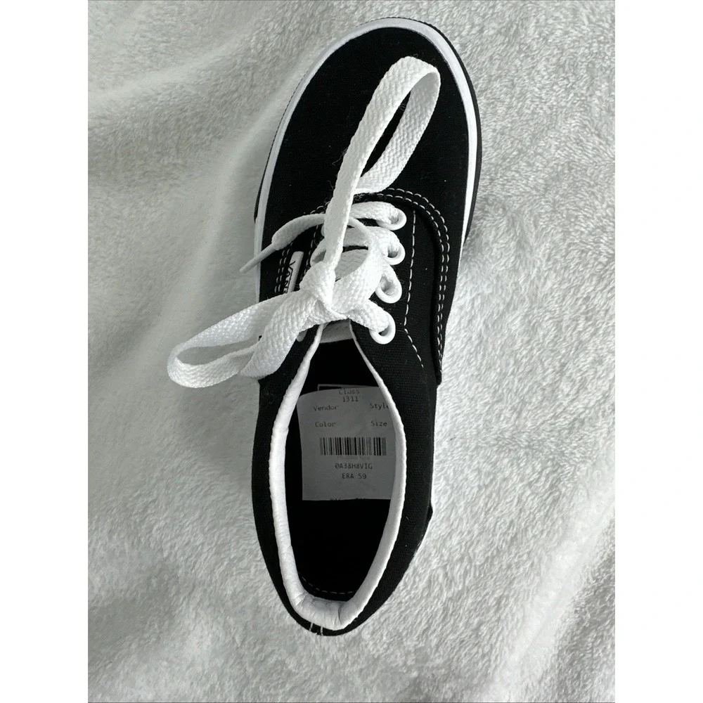 Vans Era Shoes Black & White Sneakers TODDLER Size 11